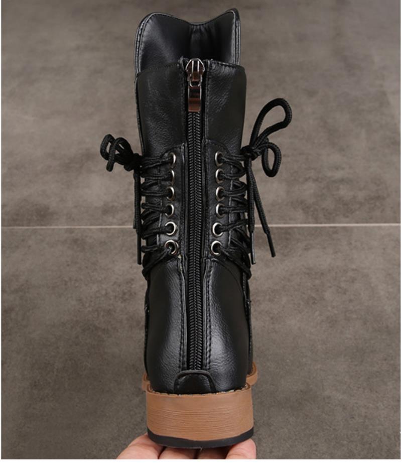 Martin Boots Rivet Plus Size Ladies Boots