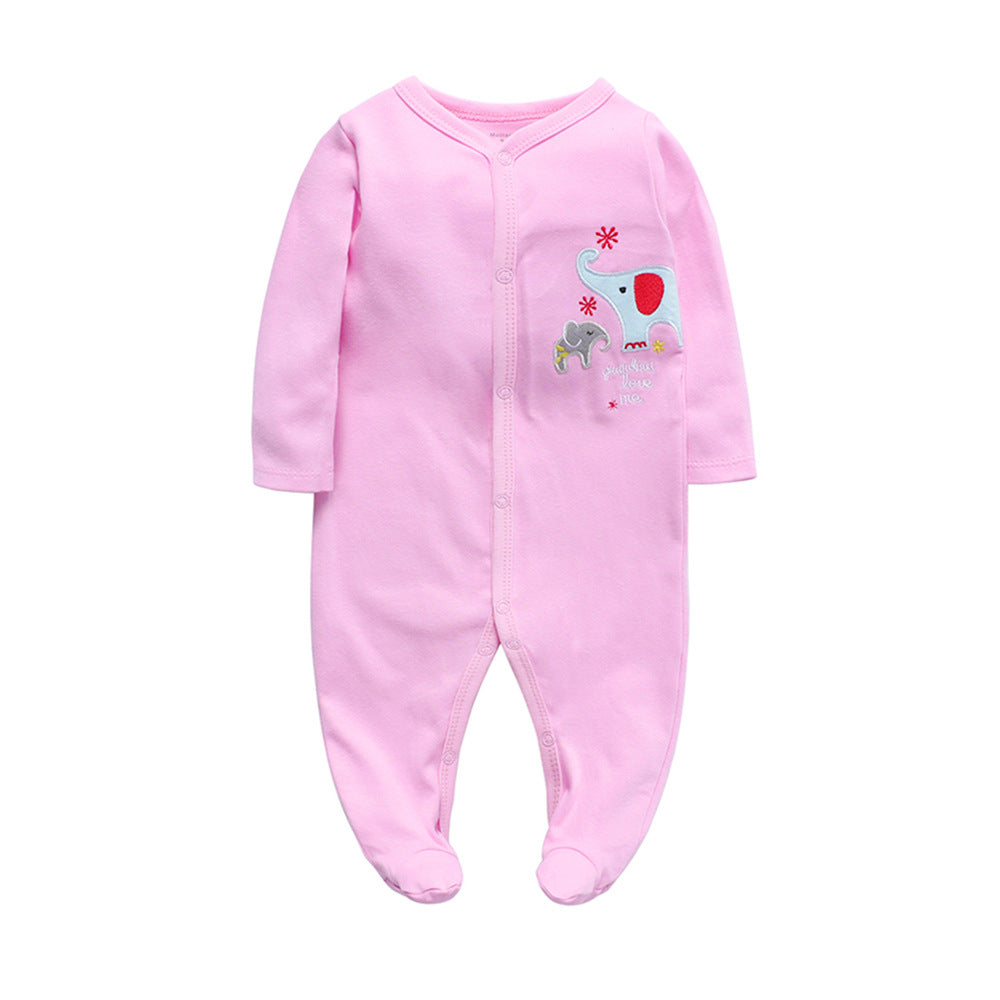 Baby cotton print jumpsuit