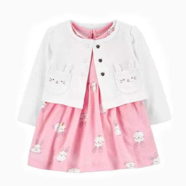 Two-Piece Printed Dresses In Europe And America
