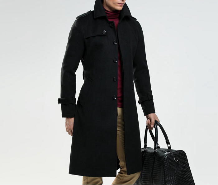 Casual Long Tweed Coat