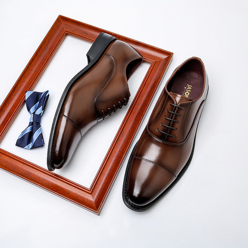 Men's Casual Leather Shoes Cowhide British Style