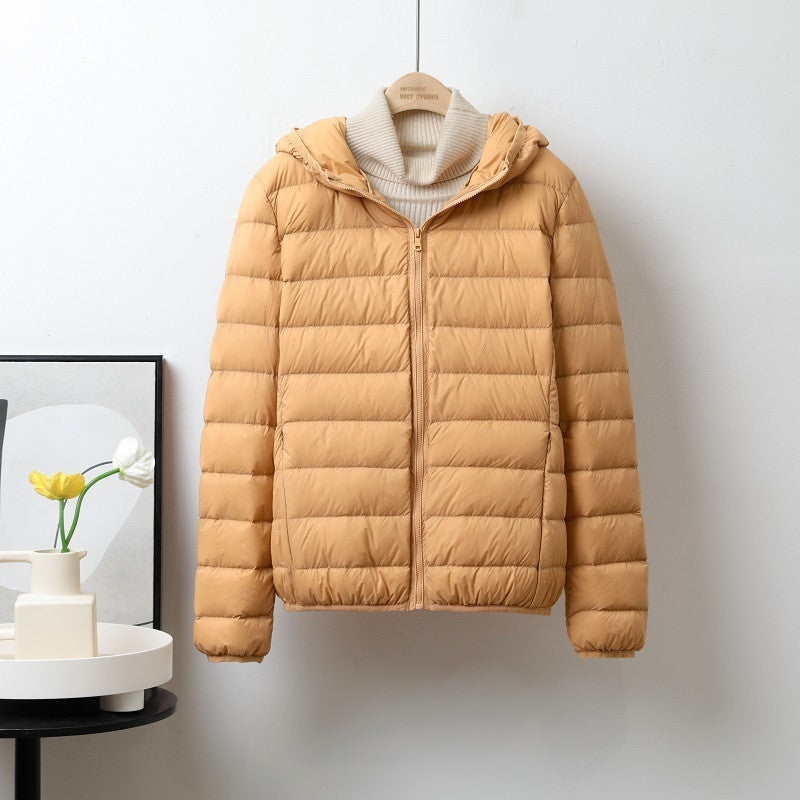 Jacket  Short Stand Collar Hooded