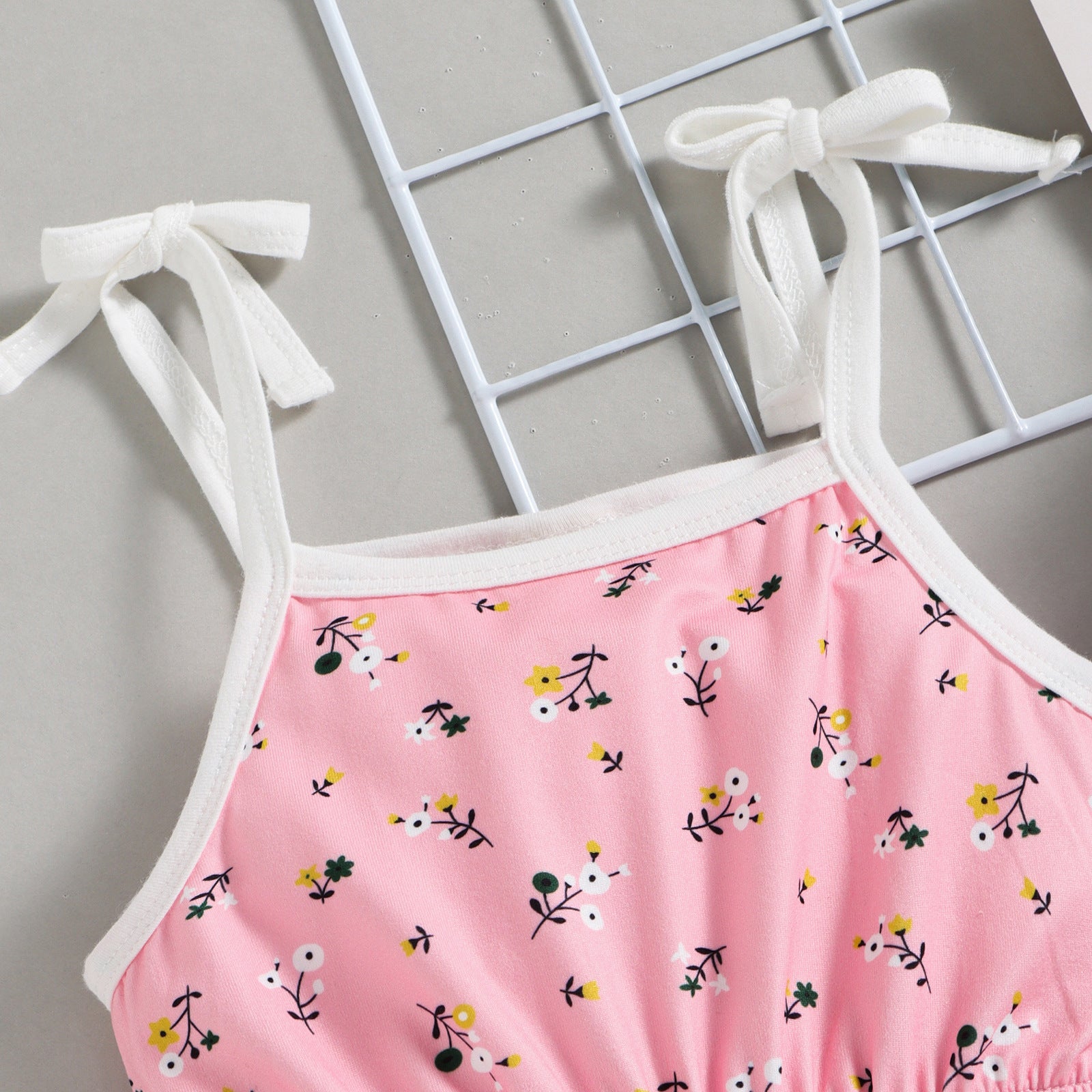 Children's Fashion Printing Strap Jumpsuit
