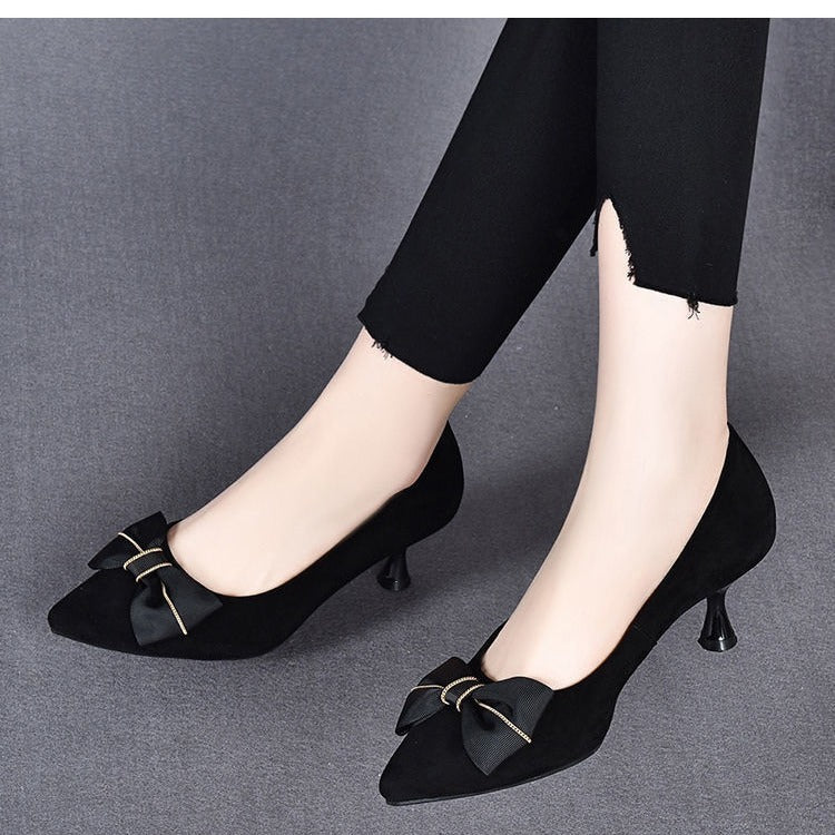 Womens Korean-style Matte Versatile Fashionable Pumps