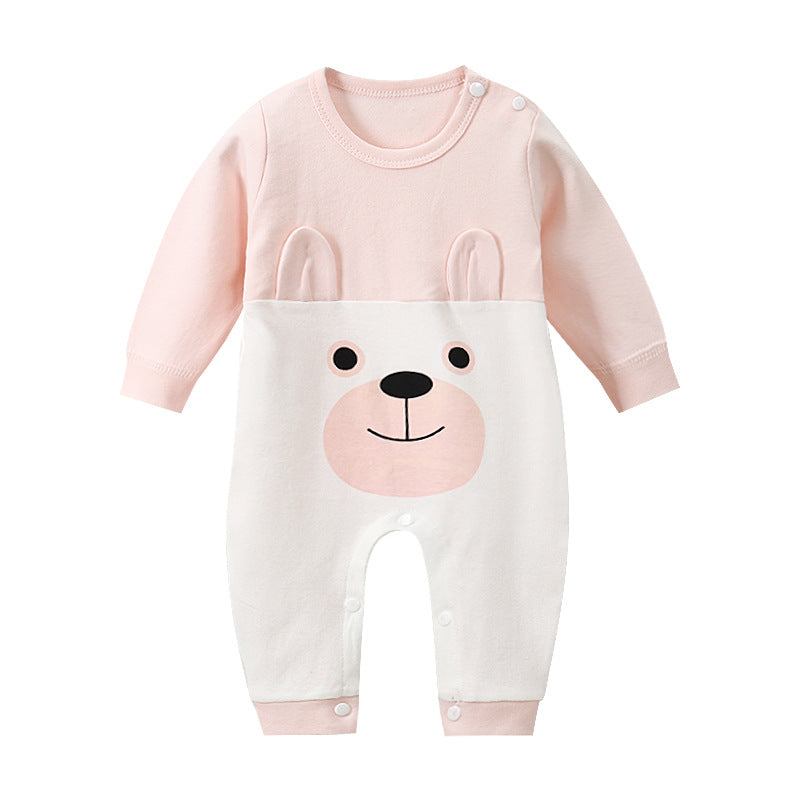Long-sleeved Cotton Romper