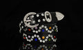 Leather Embellished With Rhinestones belt
