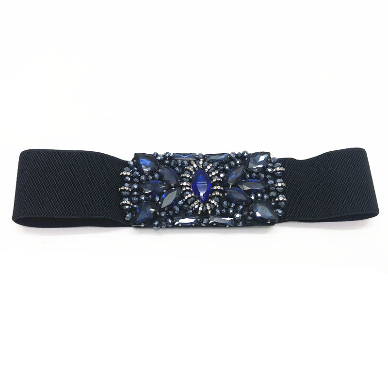 Diamond Ring Crystal Rhinestone Belt