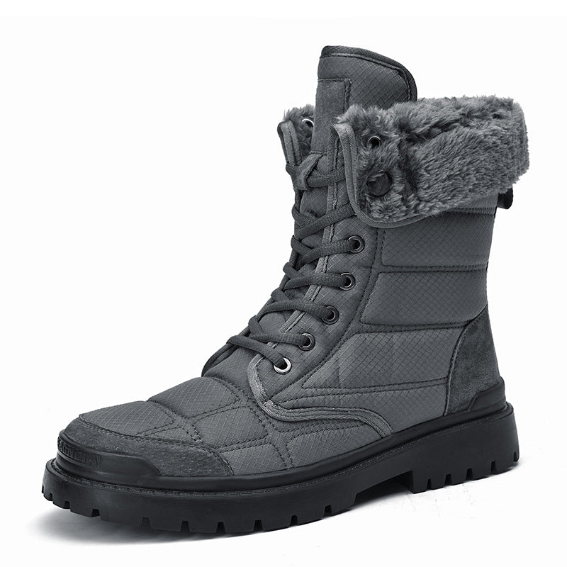 Cotton High Top Boots
