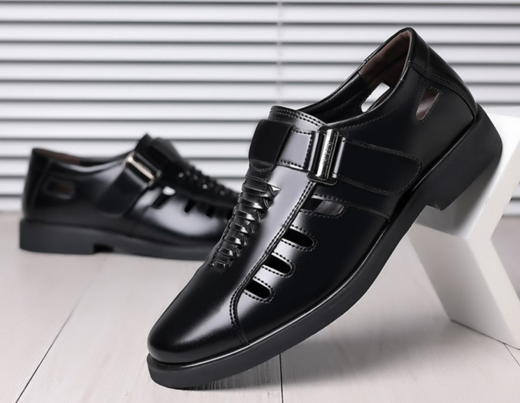 Men’s Casual Business Leather Sandals | Diamond Sadaf