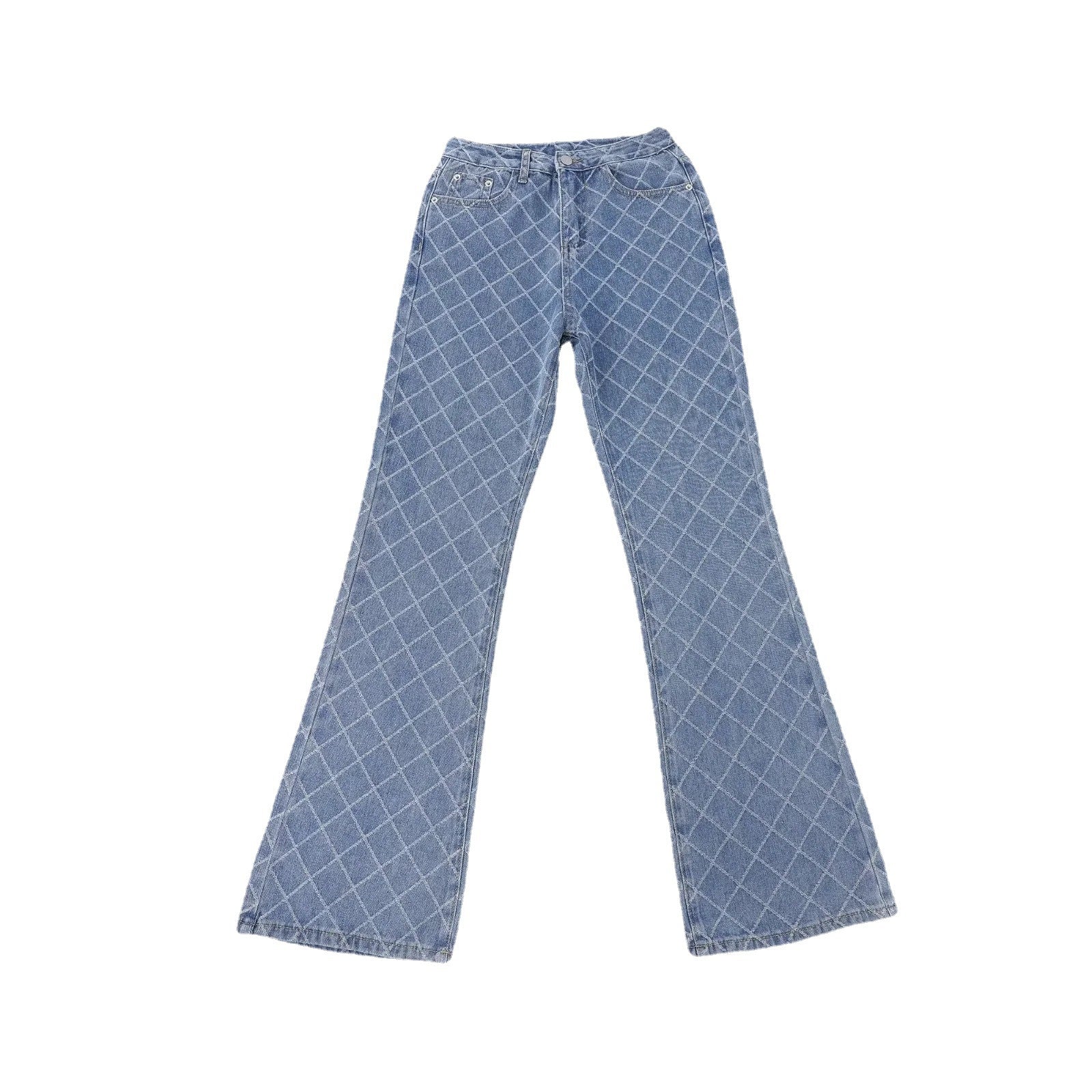 Retro Denim Boot-cut Pants