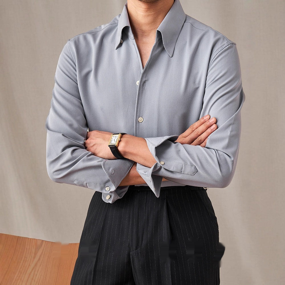 Slim Fit Casual Shirt – Hidden Button