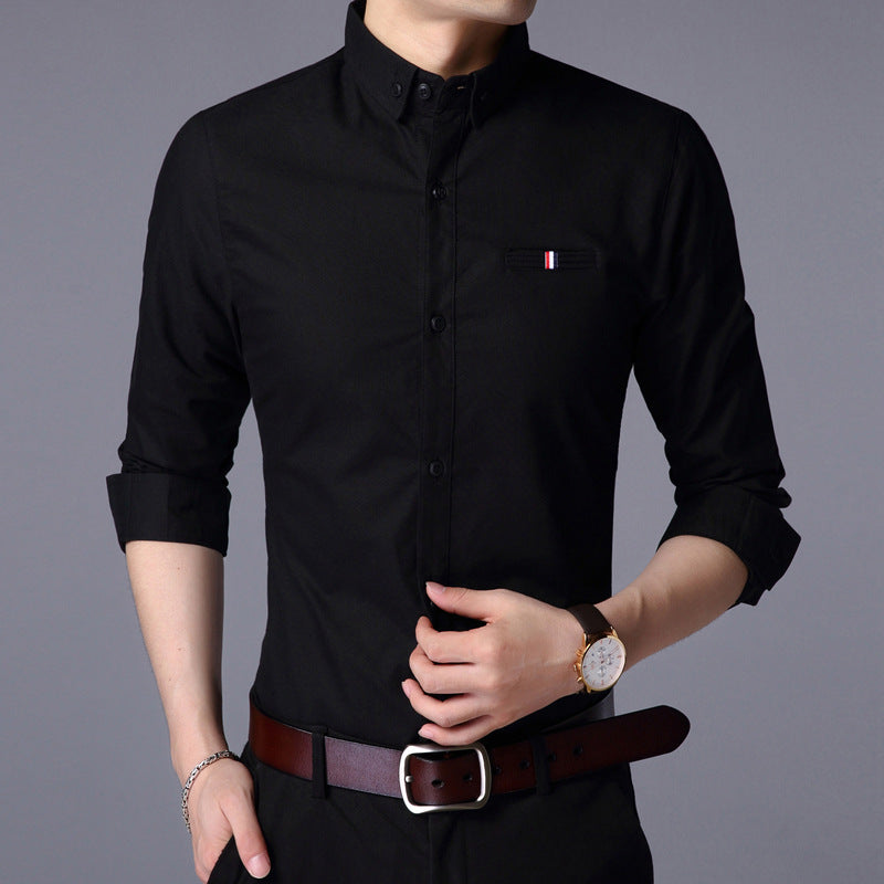 Slim-fit Long-sleeved  Shirt