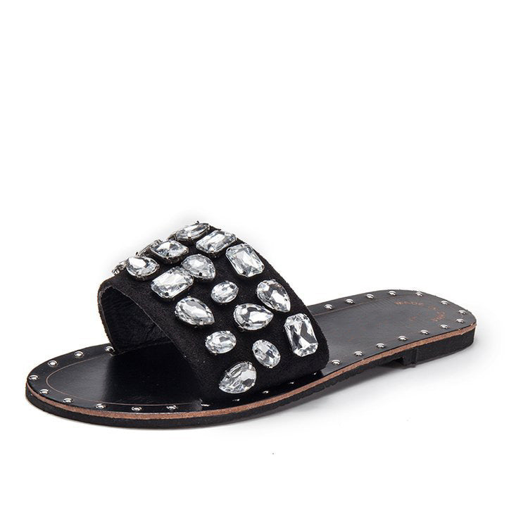 Women's shoes with jewel grape grain