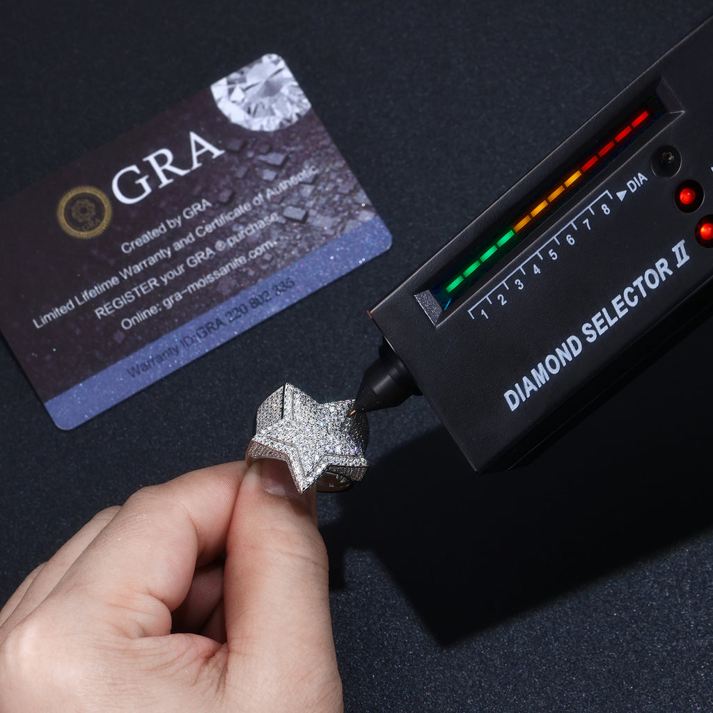 Sirius Moissanite Men’s Ring – S925 Platinum Plated