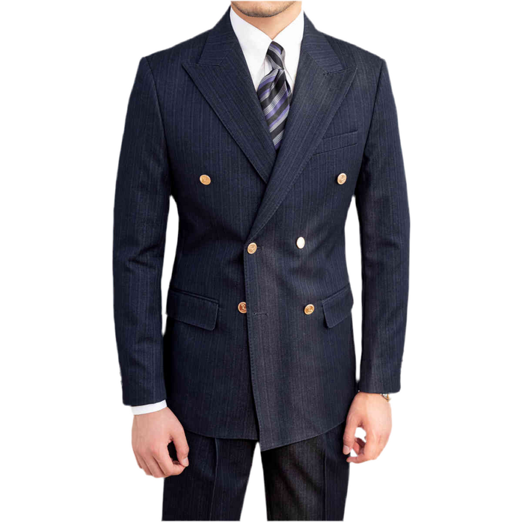 Autumn New Style Double Breasted Slim Fit Suit