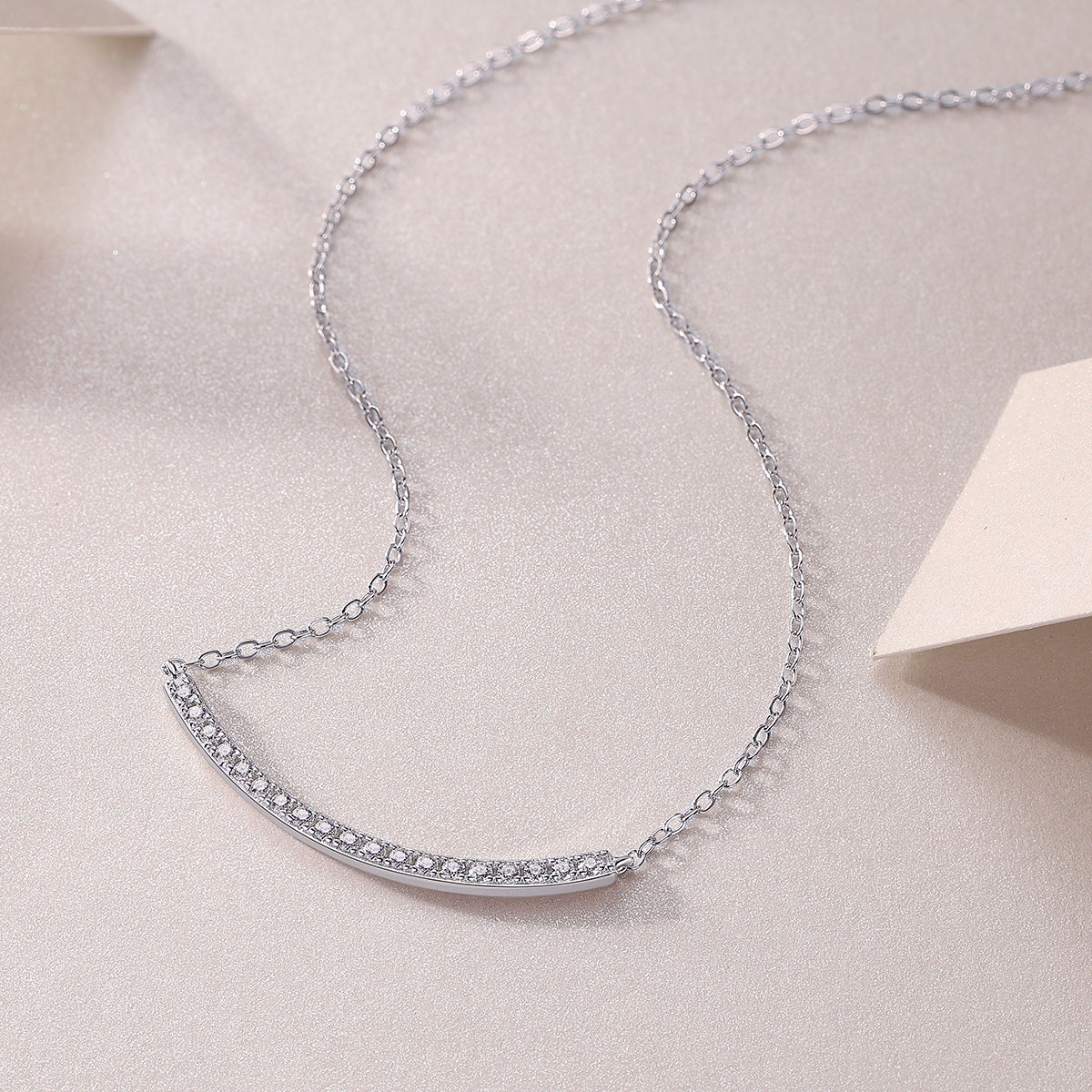 Joy - A Fashionable And Trendy Necklace Pendant Set With Top-quality Moissanite S925 Silver And Platinum Plating Can Be Tested With A Diamond Pen