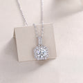 Dawn Light - A Fashionable And Luxurious Diamond Jewelry Pendant Set With 1-carat Moissanite S925 Sterling Silver And Platinum Plating