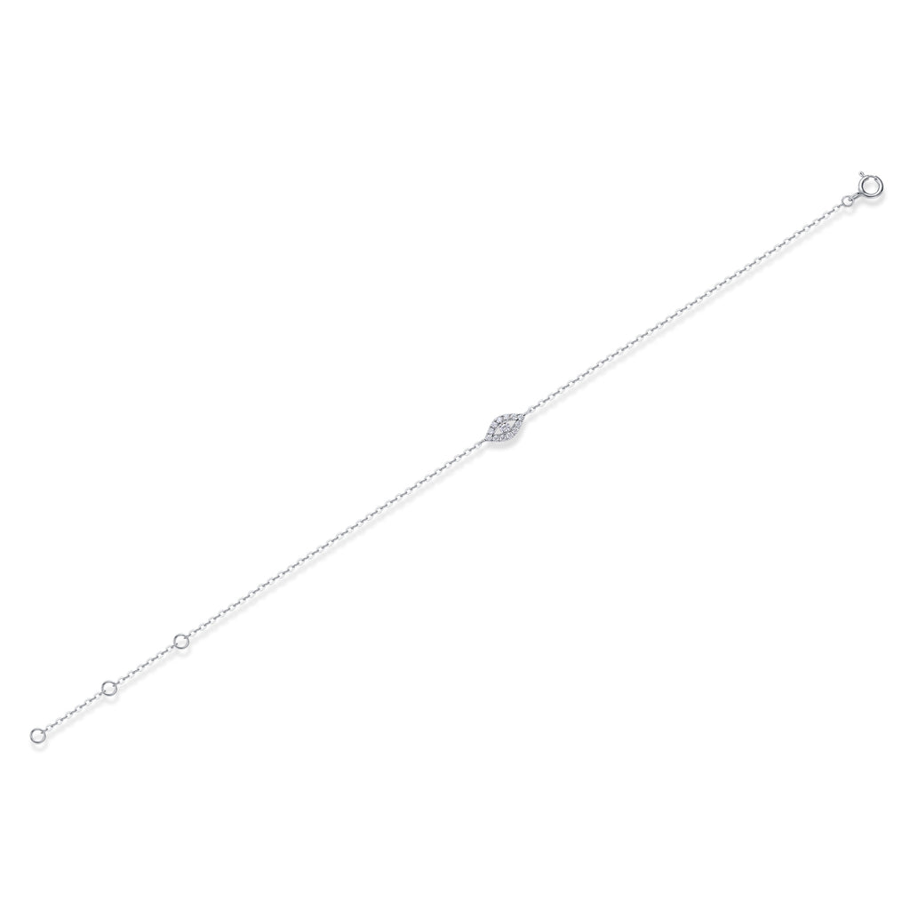 Window Of The Soul - A Fashionable And Light Luxury Jewelry Silver Bracelet And Bracelet Set With Top-quality Moissanite, S925 Silver Plated Platinum