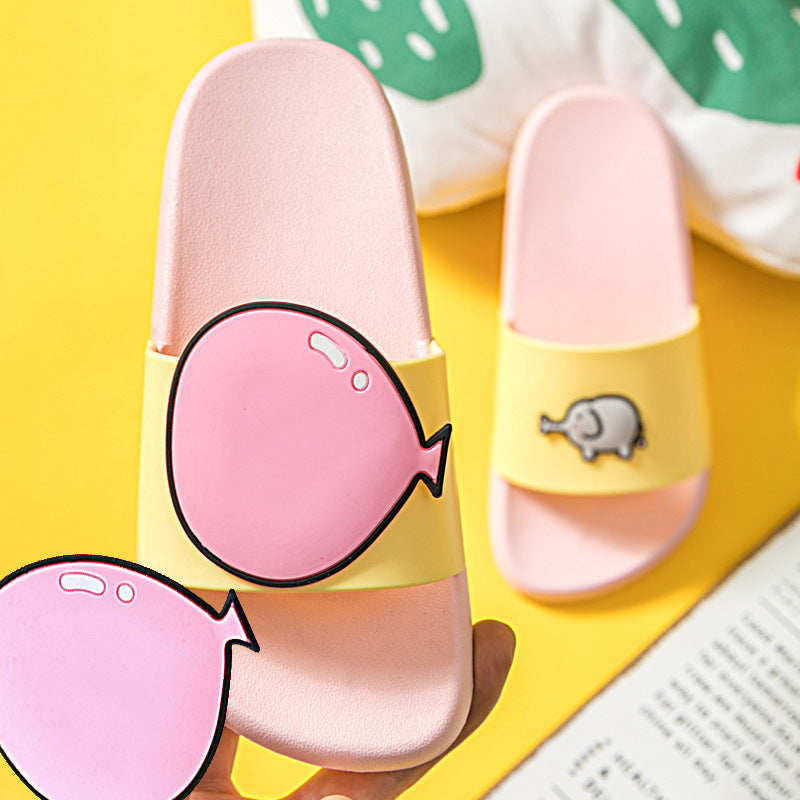 Girl slippers bathroom non-slip baby cartoon
