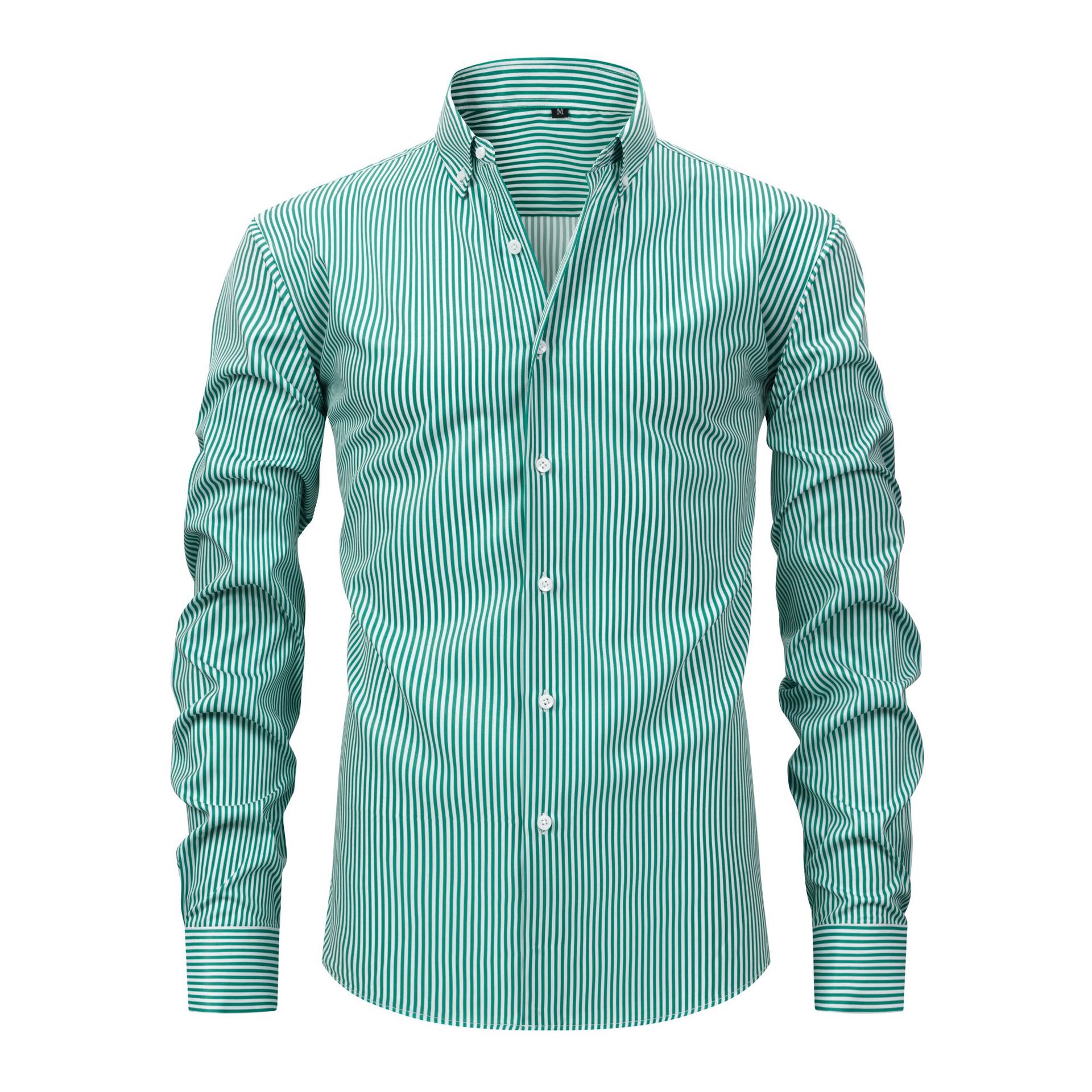 Four-sided Stretch Digital Printing Striped Long Sleeve