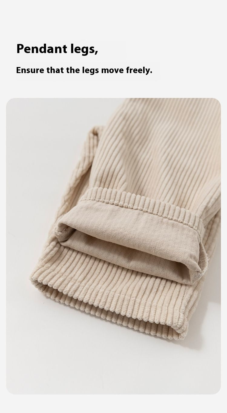 Loose Casual -style Corduroy Pants