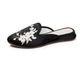 Women's Mercerizing Satin-surface Embroidered Slippers