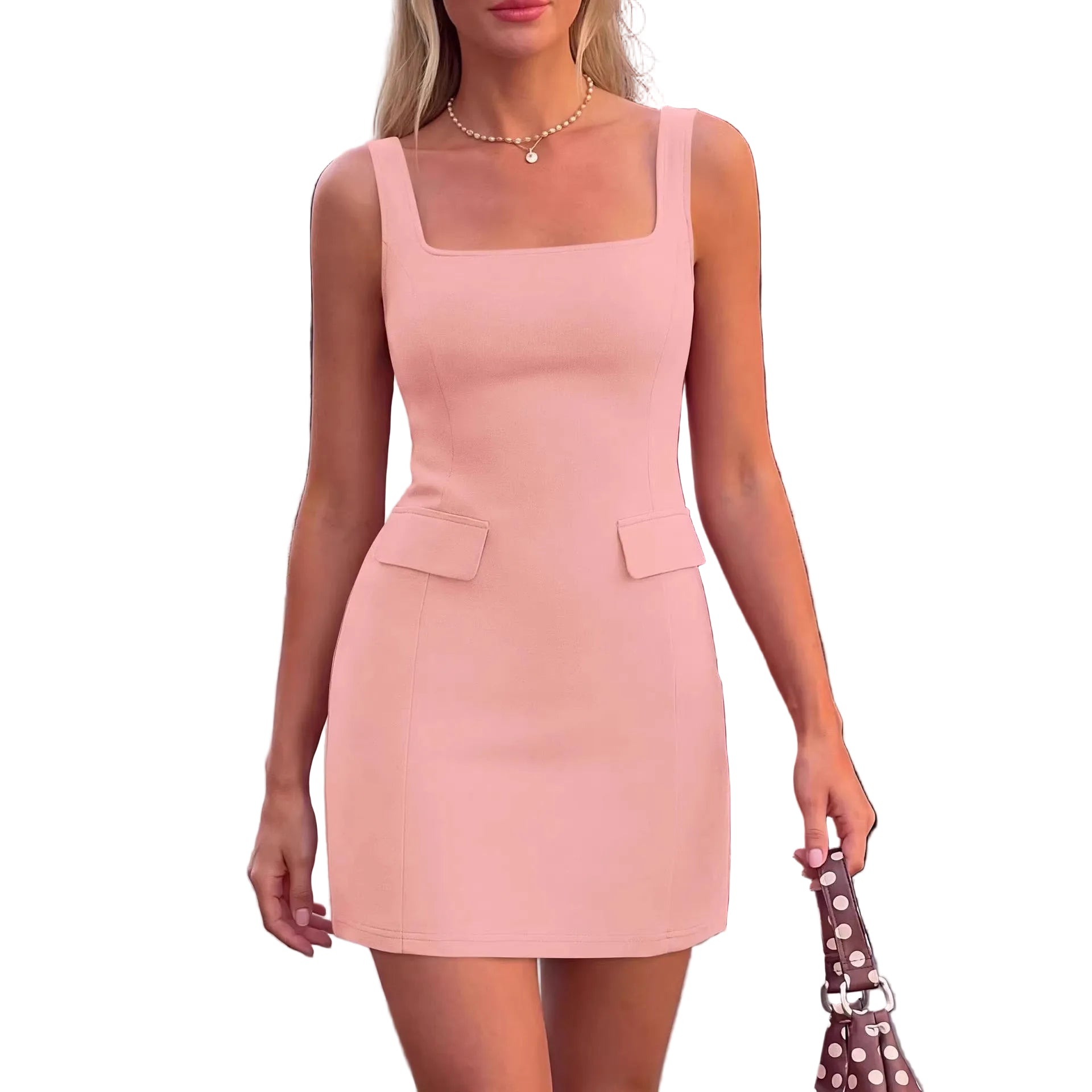 Summer Casual Square-Neck  Dress