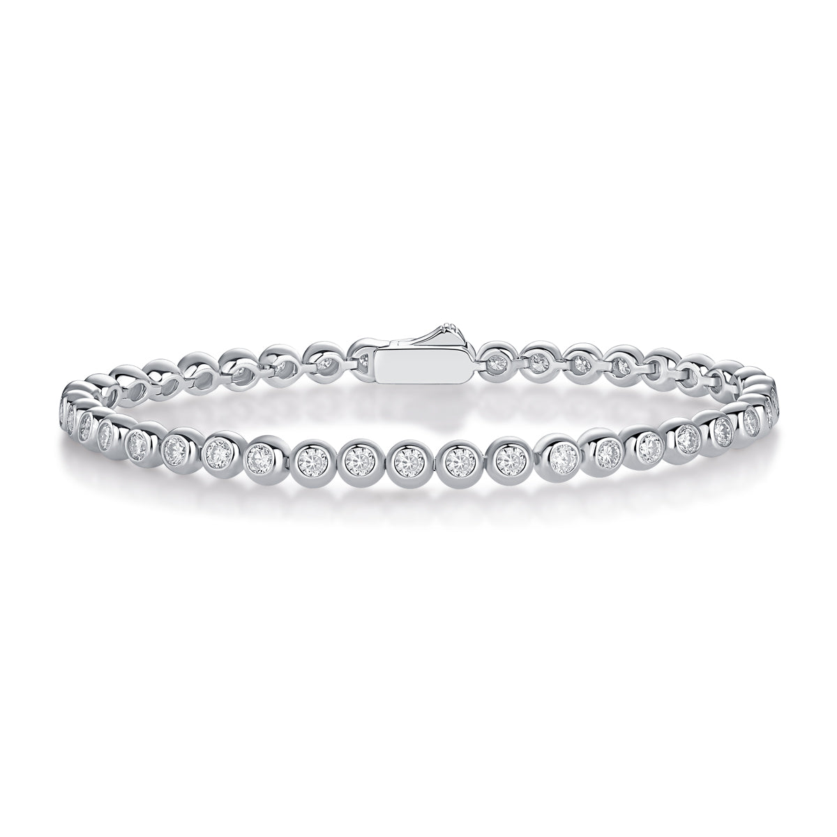 Galaxy Dream - A Luxurious And Fashionable Light Luxury Jewelry Silver Bracelet Set With Top-quality Moissanite, S925 Silver-plated Platinum