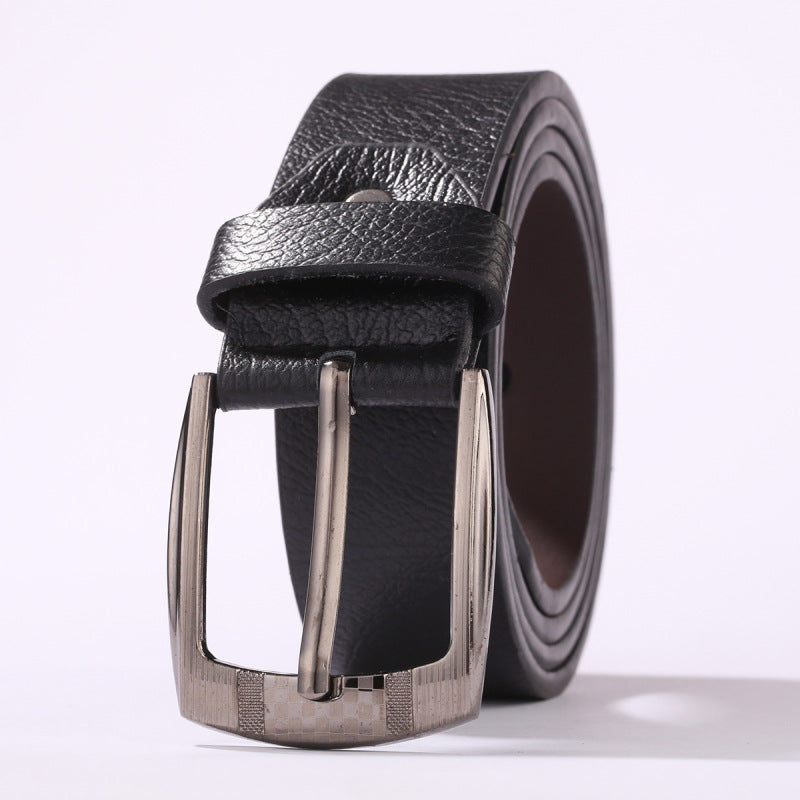 Leather Belt With A Pin Buckle For Pants