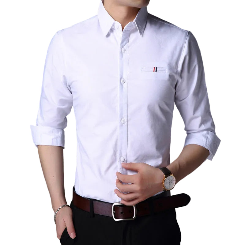 Slim-fit Long-sleeved  Shirt