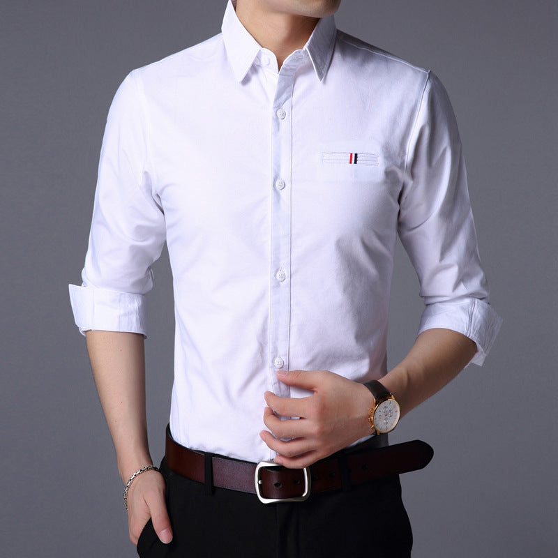 Slim-fit Long-sleeved  Shirt
