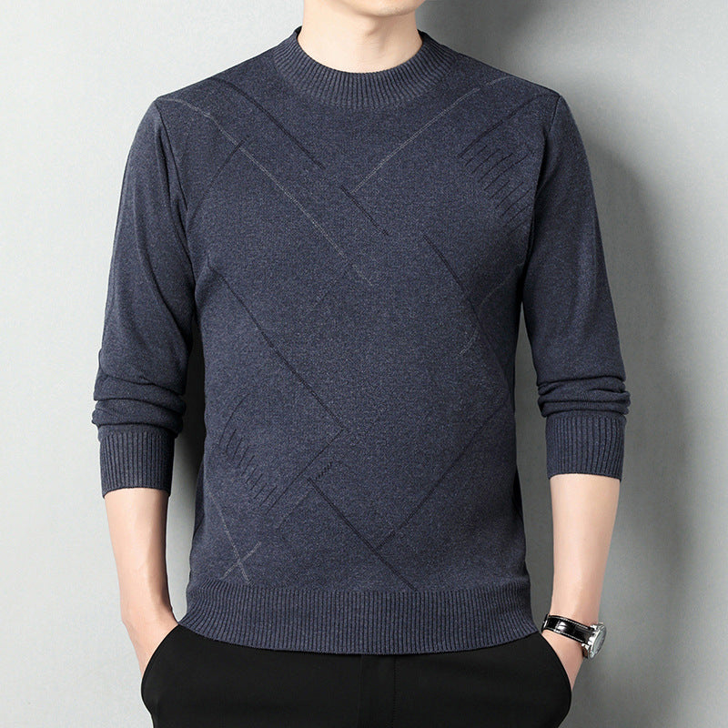 Men's Loose Round Neck Warm Sweater