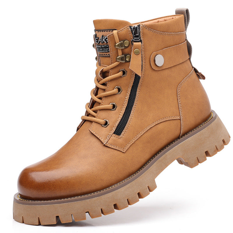 Velvet  Leather Boots