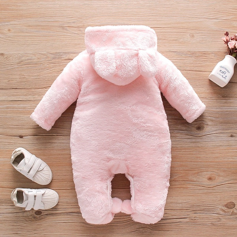 Baby One-piece Thick Cotton Velvet Suit