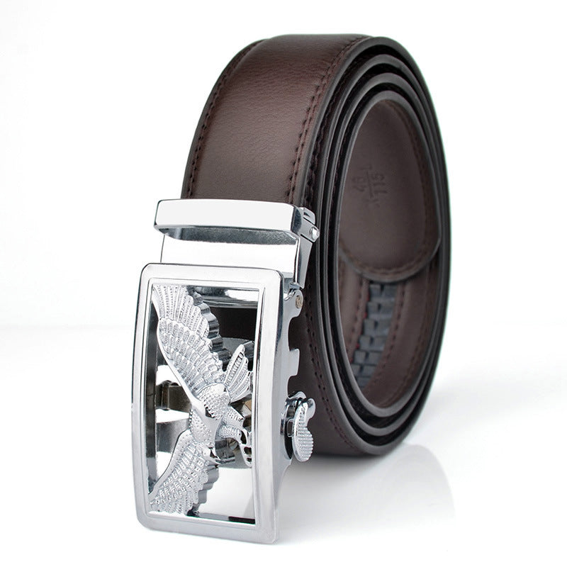 Mens Automatic-Buckle Business-Casual Belt