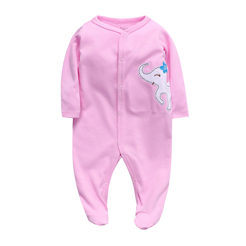 Baby cotton print jumpsuit