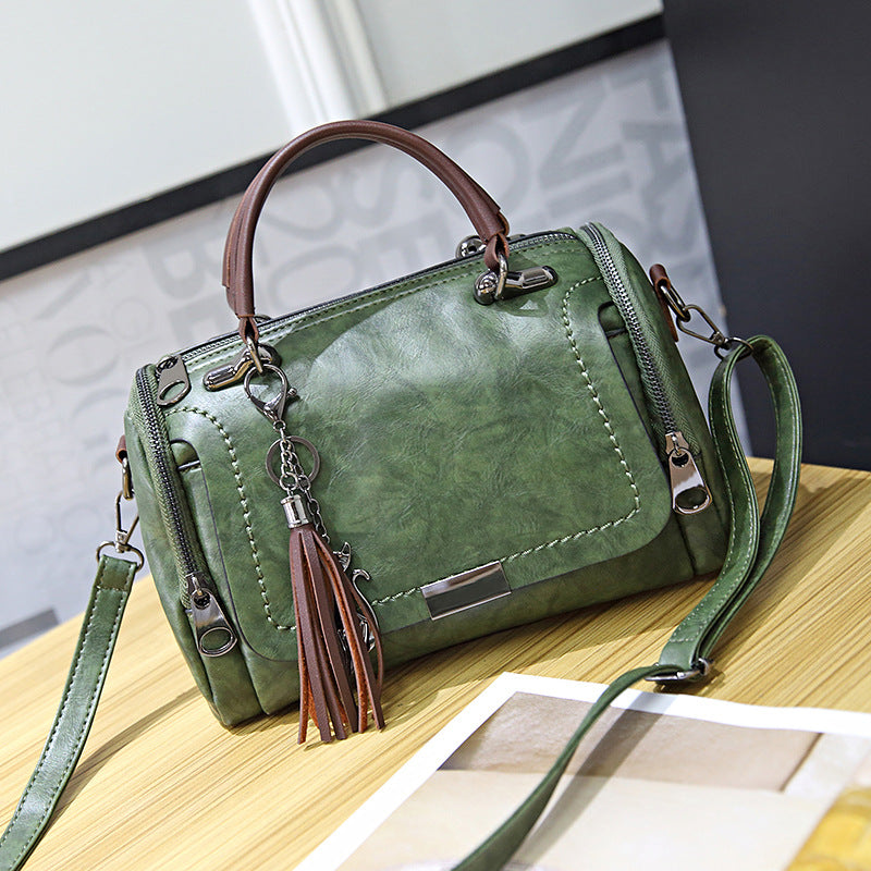 Cowhide handbag fashion one-shoulder soft leather ladies bag