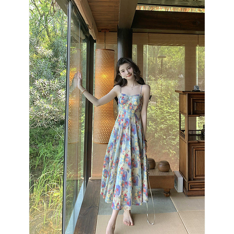 Strapless Maxi Print Dress