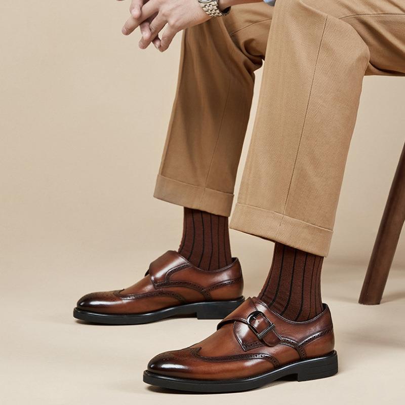 Carving Brogue Business Formal Leather Shoes