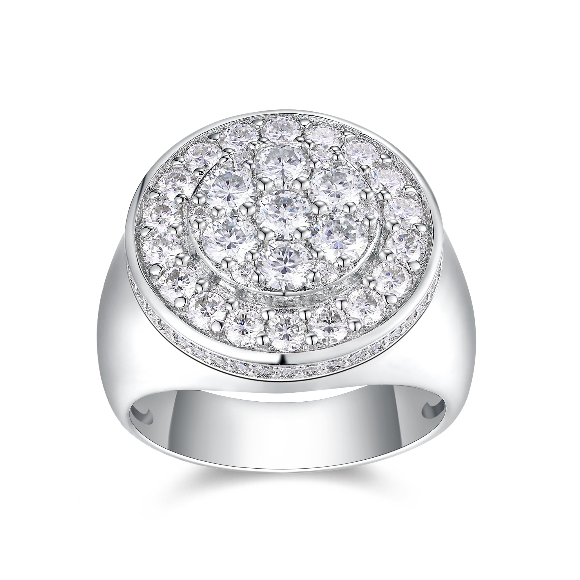 Crown of Kings Moissanite Men’s Ring – S925 Platinum Plated | Diamond Sadaf