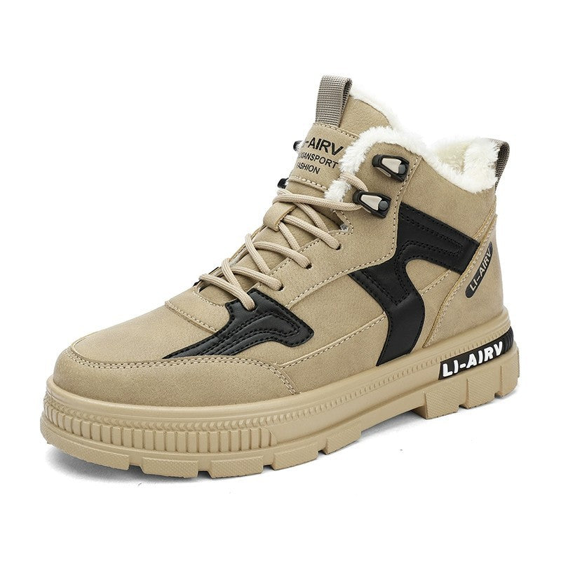 Velvet Warm Ankle Boots Men Outdoor