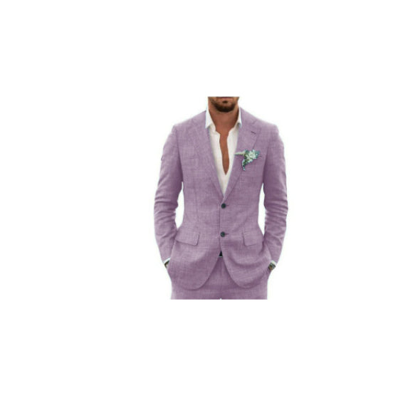 Men's Suit Linen Suit Wedding Party