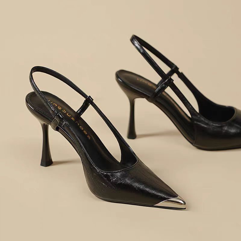 Pointed-toe Color-block Stiletto Heels For Women