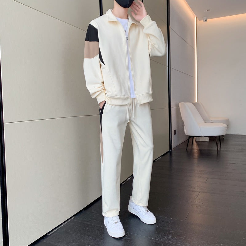 Men's Loose Casual Sport Cardigan Suit