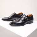 Square Toe Men's Shoes Business Formal Wear Leather Shoes Men's British Style