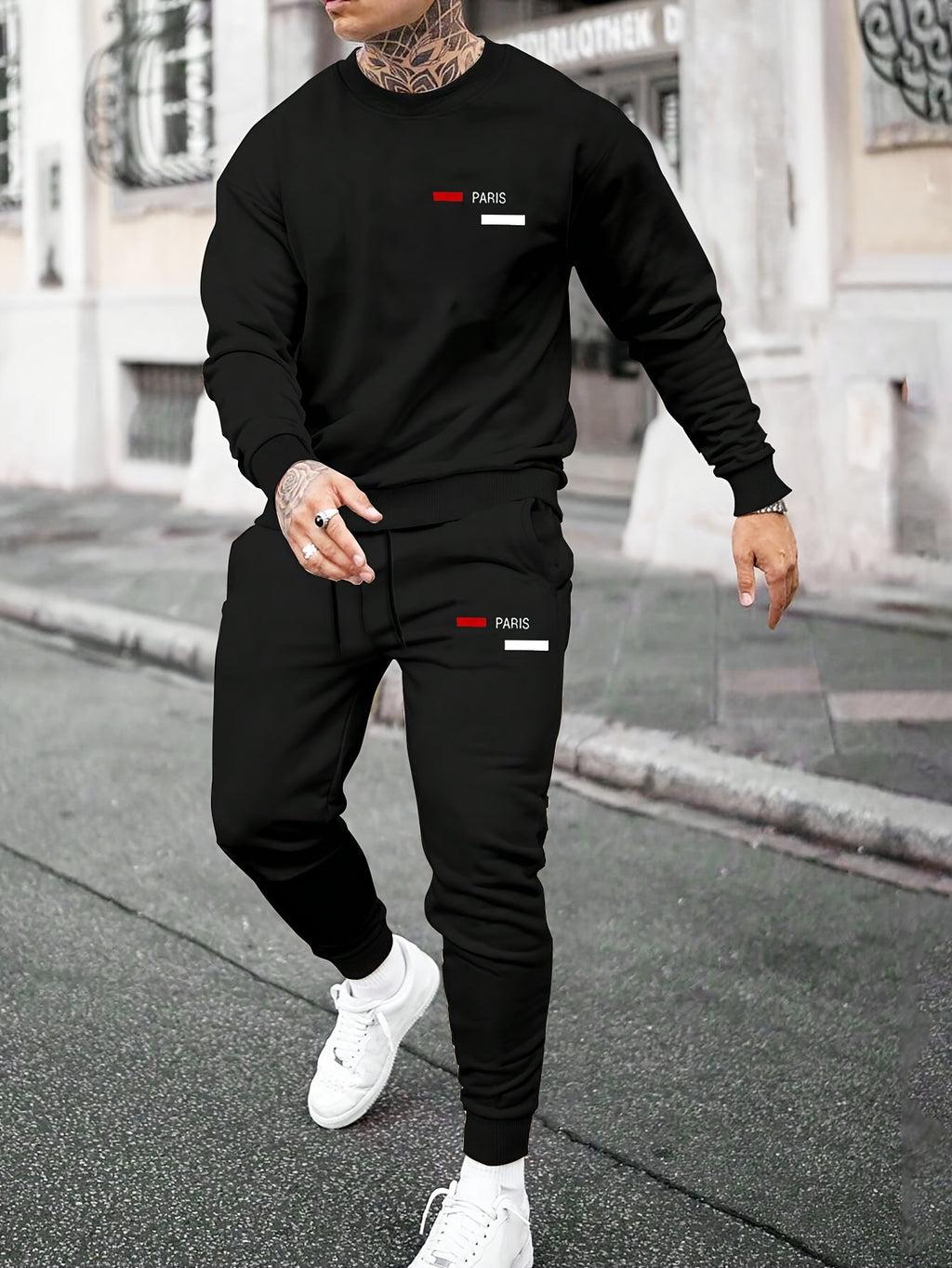 My Casual Printed Fleece Hoodie With Pants