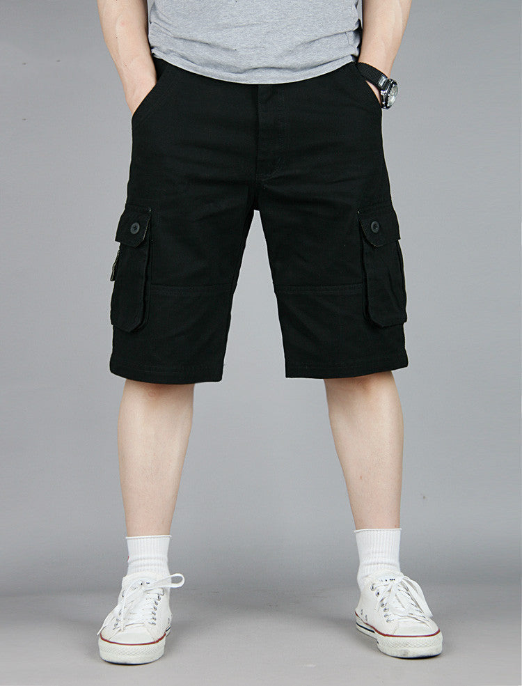 Men's Tooling Big Pocket Beach Casual Cotton Shorts