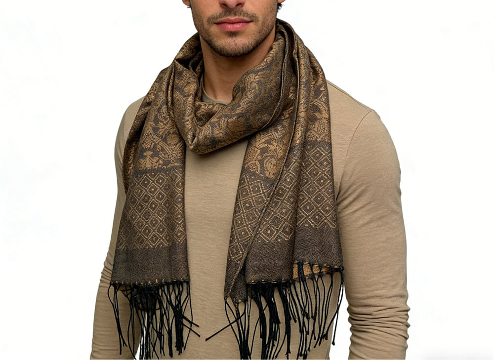 Tweed Look Sophisticated C Amel Business Casual Scarf