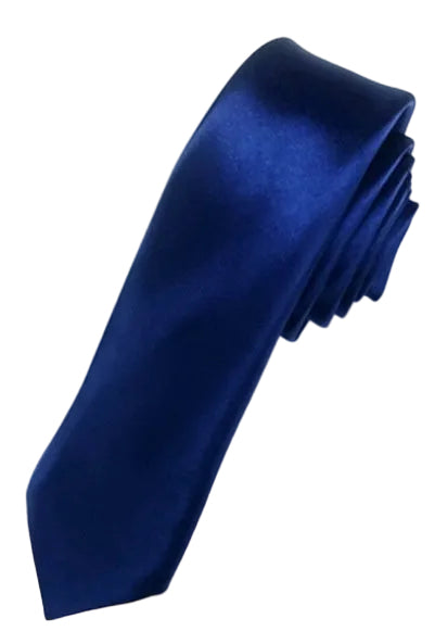 8cm Black Hand-tied Plain Suit Tie