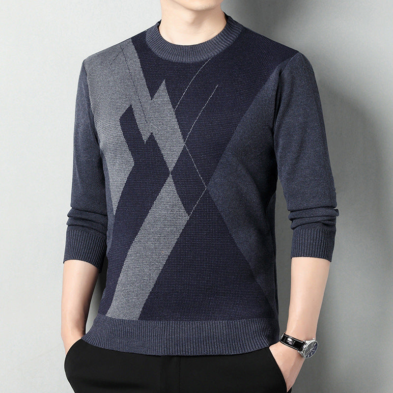 Men's Loose Round Neck Warm Sweater